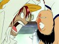 Luffy eats gomu-gomu fruit