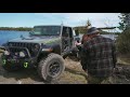 CRAZY MODIFIED JEEP GLADIATOR RUBICON GETS CRAZY STUCK (High Centered)
