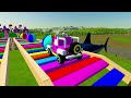 NEW CONCEPT FOOTBALL CARS AND ONLY ALL POLICE CARS OF COLORS ! TRANSPORTING COLORED POLICE CARS FS22