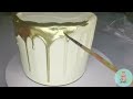 GOLD DRIP CAKE TUTORIAL-No alcohol (Different types of edible and non-edible gold)