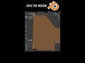 Convert an SVG to a Clean Mesh in Blender #shorts