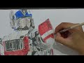 Drawing Optimus Prime (TONG ART)