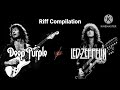 [Compilation] Deep Purple vs. Led Zeppelin (guitar riff compilation)