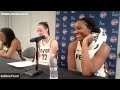 Fever's CAITLIN CLARK, ALIYAH BOSTON & KELSEY MITCHELL react to being WNBA All-Stars | Yahoo Sports