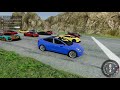 GAS VS TESLA ELECTRIC Cars Race Down a Mountain in BeamNG Drive Mods!