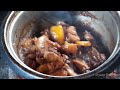 CHICKEN ADOBO with SAGING NA SABA