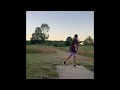 Amateur disc golfer tries to throw under par…