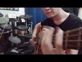 Slapping Acoustic Bass Guitar
