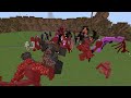 ENDERMAN TEAM vs IRON GOLEM TEAM in Minecraft Mob Battle