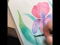 Painting an Iris with a limited palette (speedpaint)