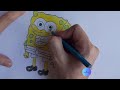 Teaching SpongeBob drawing for children