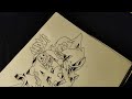 Graffiti Sketch Time lapse with Futurama details