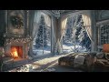 Majestic Winds and Fireside Tranquility: ASMR Royal Bedroom Paradise for Winter Bliss