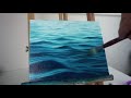 OCEAN OIL PAINTING TUTORIAL - BEGINNER/ INTERMEDIATE