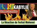 KABYLIE LES GRAVES INCENDIES DE 2024 VIVE RÉACTION DE FERHAT MEHENNI LE PRÉSIDENT KABYLE EN EXIL