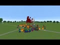 CATACLYSM & ASTEMIR'S FORESTCRAFT BOSSES vs ZOMBIE MOBS TEAM (Minecraft Mob Battle)