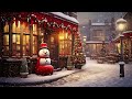Christmas Jazz Relaxing Music with Nightly Snow at Cozy Christmas Coffee Shop ☕ Winter Night Jazz