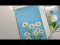 Flower painting tutorial/acrylic painting tutorial/ acrylic painting for beginners