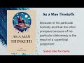 AUDIOBOOK: AS A MAN THINKETH BY JAMES ALLEN