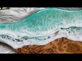 How to Get Lacing/Cells in Resin Beach Art