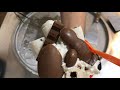 kinder Surprise Egg Figure - Ice Cream Rolls | unboxing and making Ice Cream