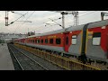 Crazy acceleration Mumbai CST Nizamudin Push-Pull Rajdhani departing from Nashik Road