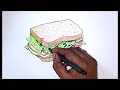 Art Tutorial: How to Sketch a Realistic Bread Sandwich