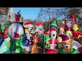 Inflatable Christmas village in Laconia, NH (Lakeport)
