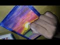 Sunrise Drawing with Oil Pastels/Easy Oil Pastel Drawing For Beginners  /step by step