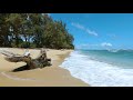 [4K] Anahola Beach, Kauai Hawaii | Virtual Walking Tour | Relaxing Travel Simulator