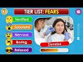 Tier List Fears 😱 | How Scared Are You? 😨