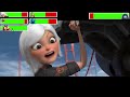 Monsters vs. Aliens Golden Gate Bridge Scene with healthbars (Edited By @GabrielD2002)