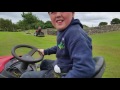 Murray and Connor bros.The Grass Lads.scarifing grass 2016