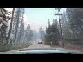 Driving video on Echo Summit after #CaldorFire damage