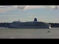 SHIPS TV - Aurora, Queen Mary 2 & Arvia Cruise Ships Departing the Port of Southamon (LIVE)