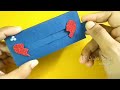 I love you Slider card tutorial | Heart slider card making| valentine day card making idea