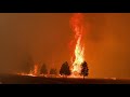 Fire and Wind Hwy 89 Dixie Fire CA Aug 5, 2021