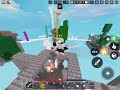 Tryharding with Agni kit in Roblox bedwars