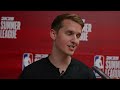 Kenny Trevino's Postgame Press Conference vs Hawks | 2024 Summer League, 7.14.2024