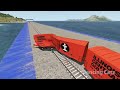 Giant Machines Battle - Long Train Vs Articulated Bus Vs Long Truck - Beamng Drive