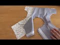 肩フリルの付け方/型紙不要/ 70.80.90.100.110.120.130.140.150/どの型紙に合わせても可愛い/簡単フリル/Baby&kids skirt フリル袖の縫い方