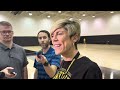 Iowa Women's hoops Head Coach Jan Jensen speaks with media as the Hawkeye work through the summer