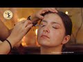 Darlyn does Julie's makeup with soft ASMR whispering sounds for relaxation & sleep