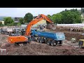 🆕 HITACHI ZX250-7 LCN  & IVECO, MAN, Mercedes Sattelkipper, Schorndorf, 2024. #excavator #hitachi