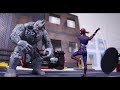 stop motion amazing spider man vs rhino full fight