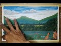 painting natural landscapes//atmosphere scenes on the river bank.