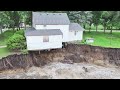 06-24-2024 Rapidan, MN - Dam Break - Home on the Verge of Collapse