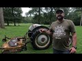 How to mow with Ford 8N tractor and finish mower