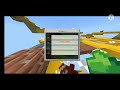 Playing Minecraft Sky Wars of Cubecraft