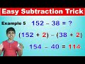 Easy Subtraction Trick | Easy and fast way to learn | Math Tips and Tricks